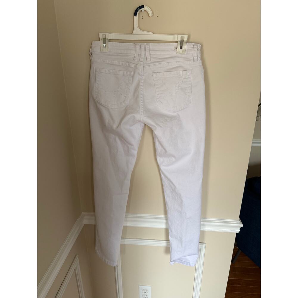 Kut from the Kloth White Catherine Boyfriend Jean Distressed Sz 4 Casual Denim - Picture 3 of 16